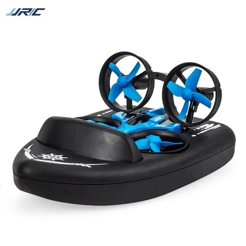 3 In 1 Water, Land And Air Remote Control Toy Aircraft Hovercraft Four-rotor UAV Multiple Play Methods Super Fun Outdoor And Indoor Toys