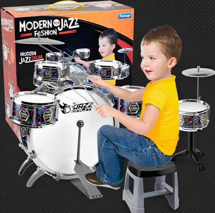 The United States recommends children's family version of jazz toy set drum set, the newly upgraded rock drum is suitable for cultivating children's rock music heart, Christmas and birthday gift optio