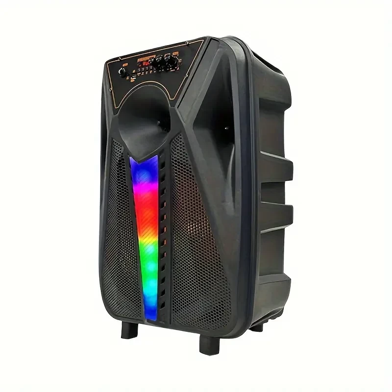 Large 12 Inch Audio Professional Outdoor Speaker Audio Send Wireless Microphone Microphone Trolley Audio Floor Sound High Volume Audio, Christmas, Halloween
